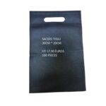 SAC003 PETIT SACS NOIR TISSU NON-TISSE  30*20CM